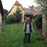 Me in front of the abandoned synagogue in Hostice, CZ
